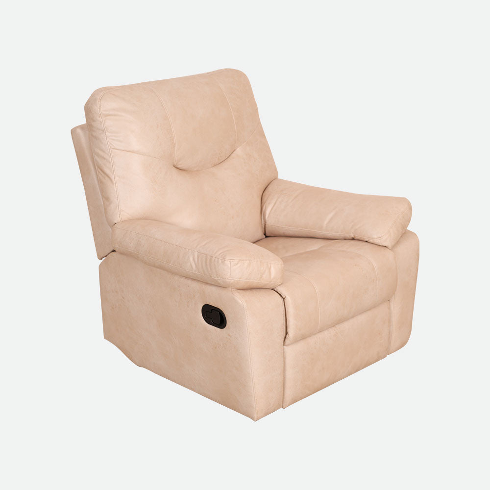 MAARK MANUAL RECLINER FABRIC SOFA SET (3R+1R+1R) S0123 WHITE COLOUR HT