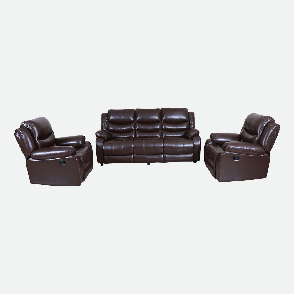 MAARK MANUAL RECLINER FABRIC SOFA SET (3+1R+1R)  MAGILCHI