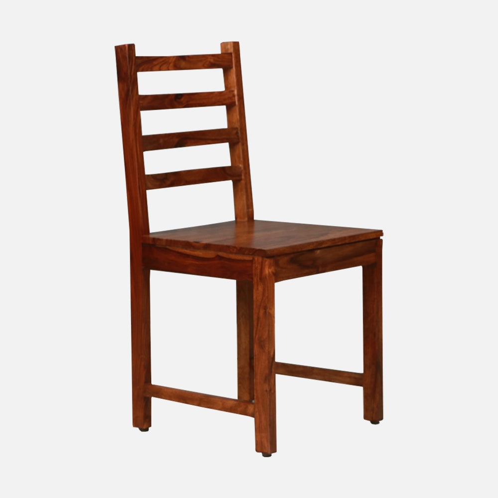 MAARK SHEESHAM WOOD 4 SEATER DINING SET (3.75*2.5) 1123 NATURAL FINISH SV