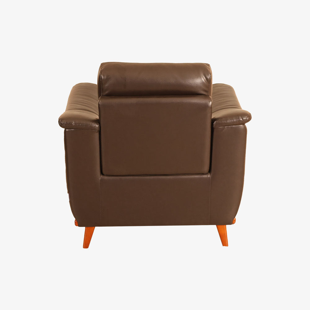 MAARK LEATHERETTE SOFA SET (3+1+1) CERMAI MAROON COLOUR HT