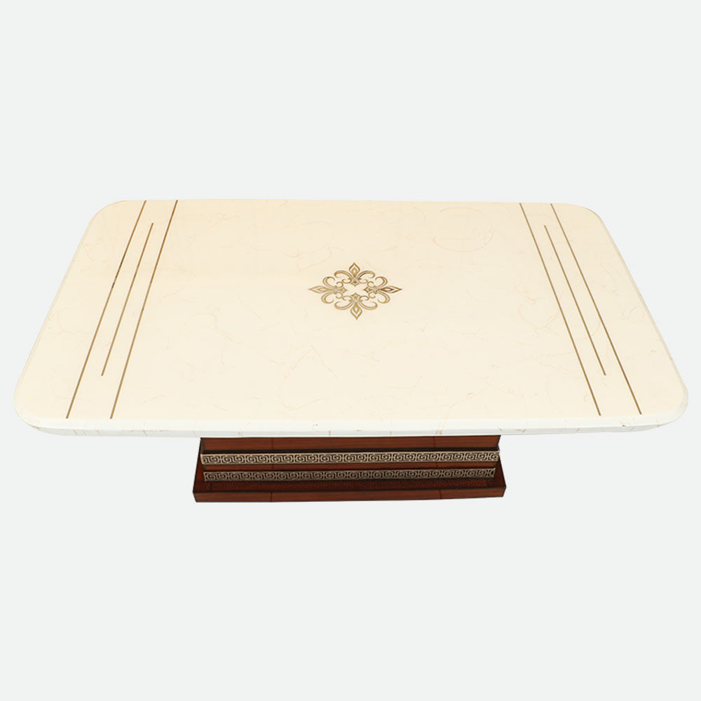 MAARK MARBLE TOP 6 SEATER DINING SET 6030 TD