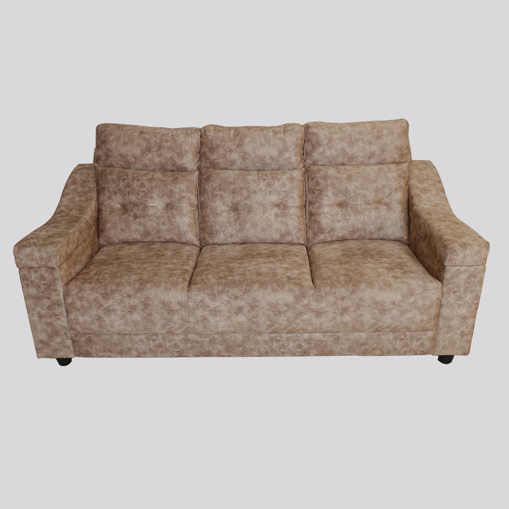 MAARK FABRIC THREE SEATER SOFA PLATINA HALF WHITE COLOUR