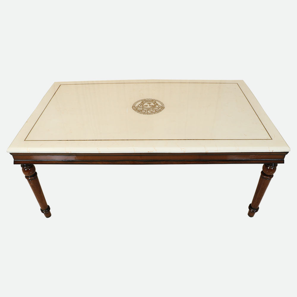 MAARK MARBLE TOP 6 SEATER DINING SET 6029 TD