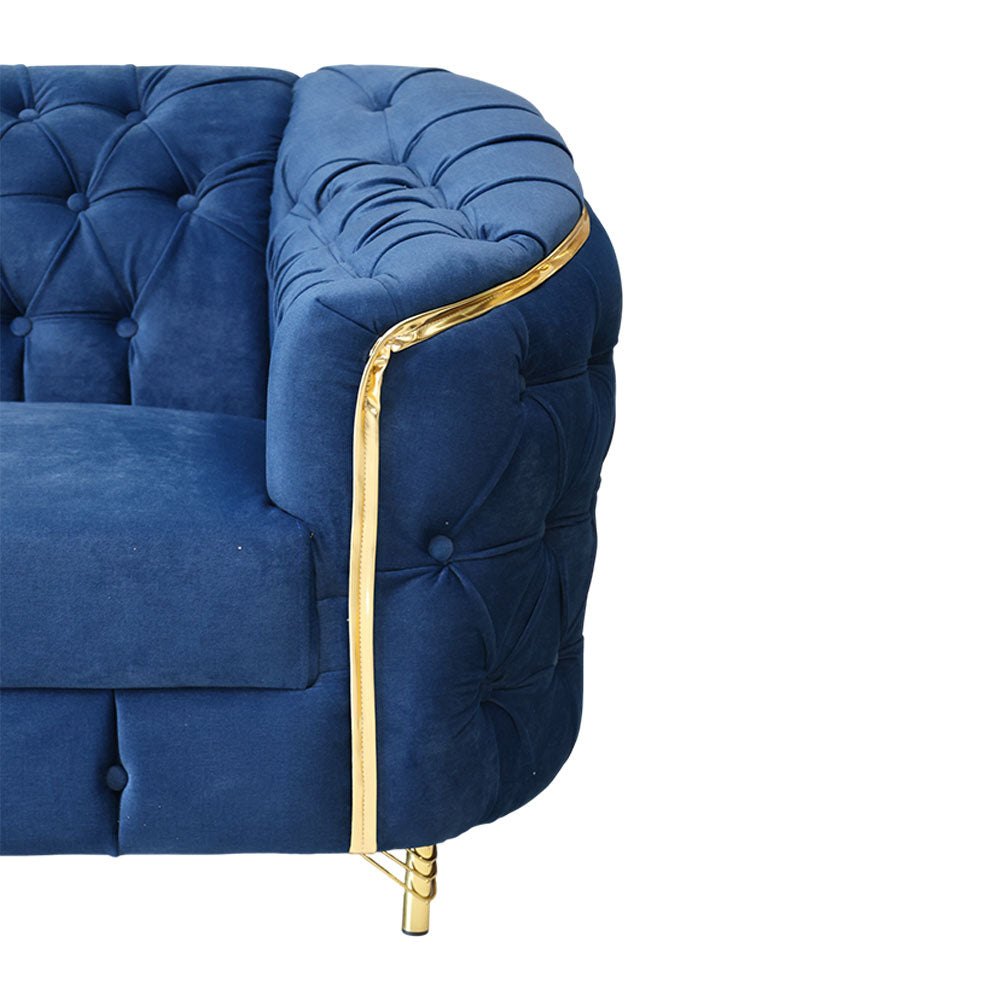 MAARK FABRIC SOFA SET (3+1+1) LUX BLUE COLOUR