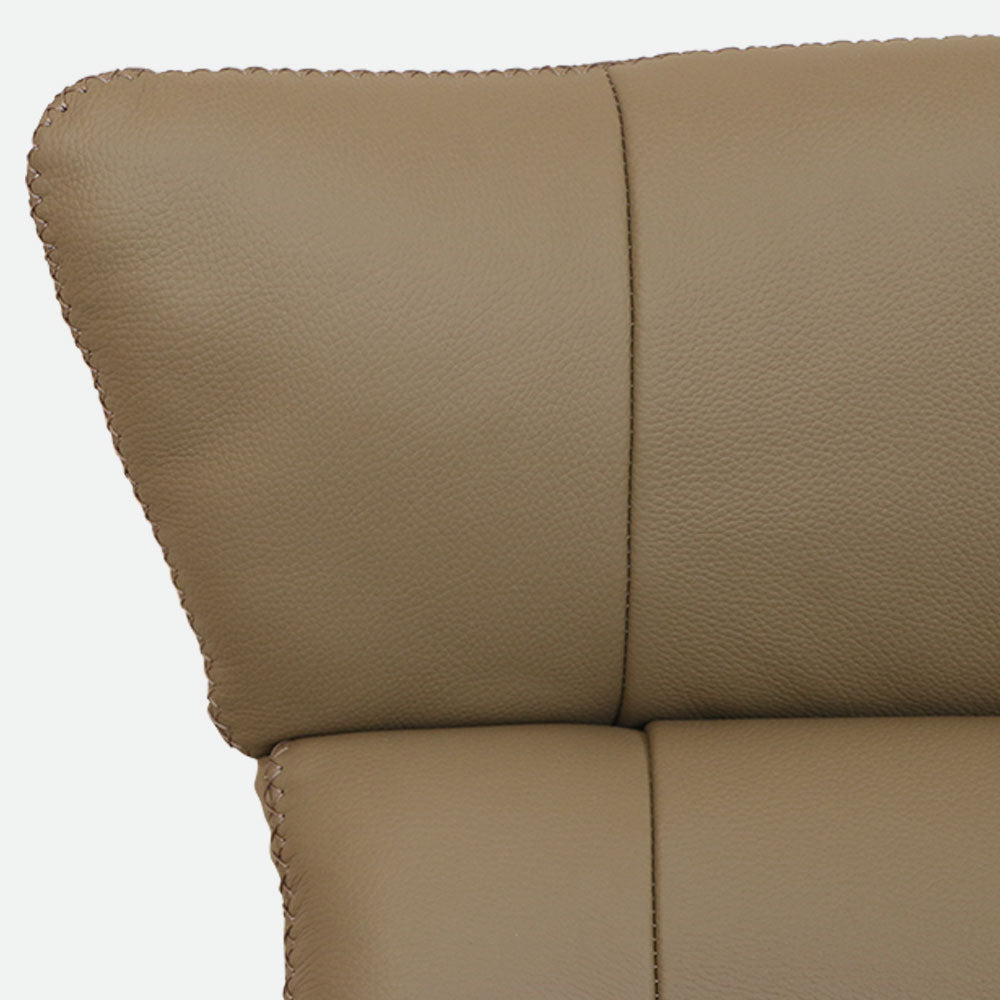 MAARK MOTORIZED RECLINER LEATHER SOFA SINGLE SEATER 76-6194-18 CAPACINO COLOUR HT