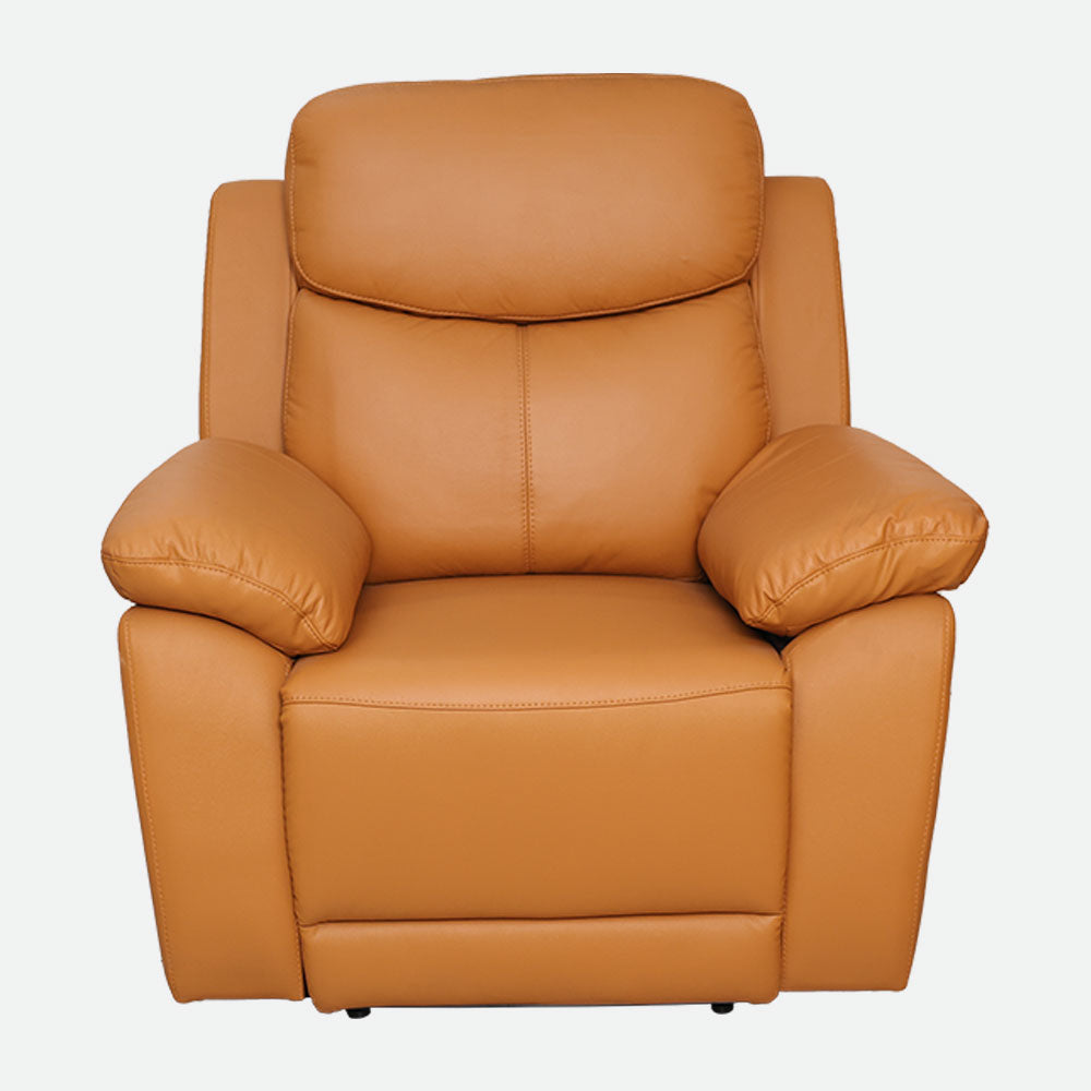 MAARK MOTORIZED RECLINER LEATHER SOFA SET (3R+2R+1R) 1406-TAN HT