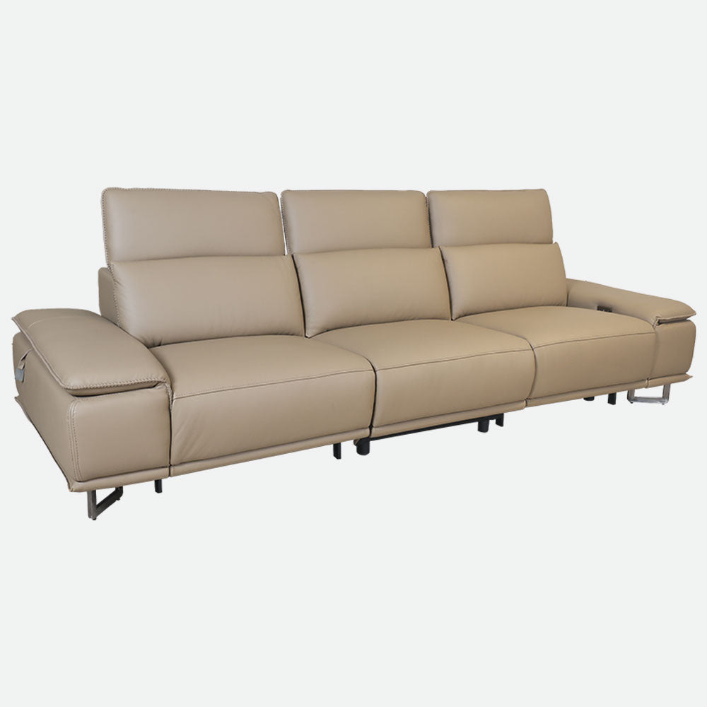 MAARK MOTORIZED RECLINER LEATHER SOFA SET (3R+2R) 2310 CAPPUCINO COLOUR HT