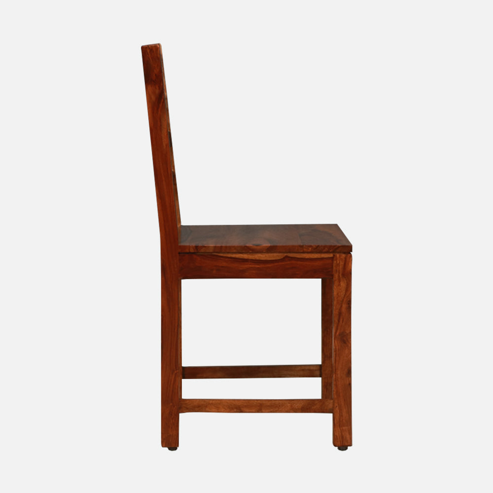 MAARK SHEESHAM WOOD 4 SEATER DINING SET (3.75*2.5) 1123 NATURAL FINISH SV