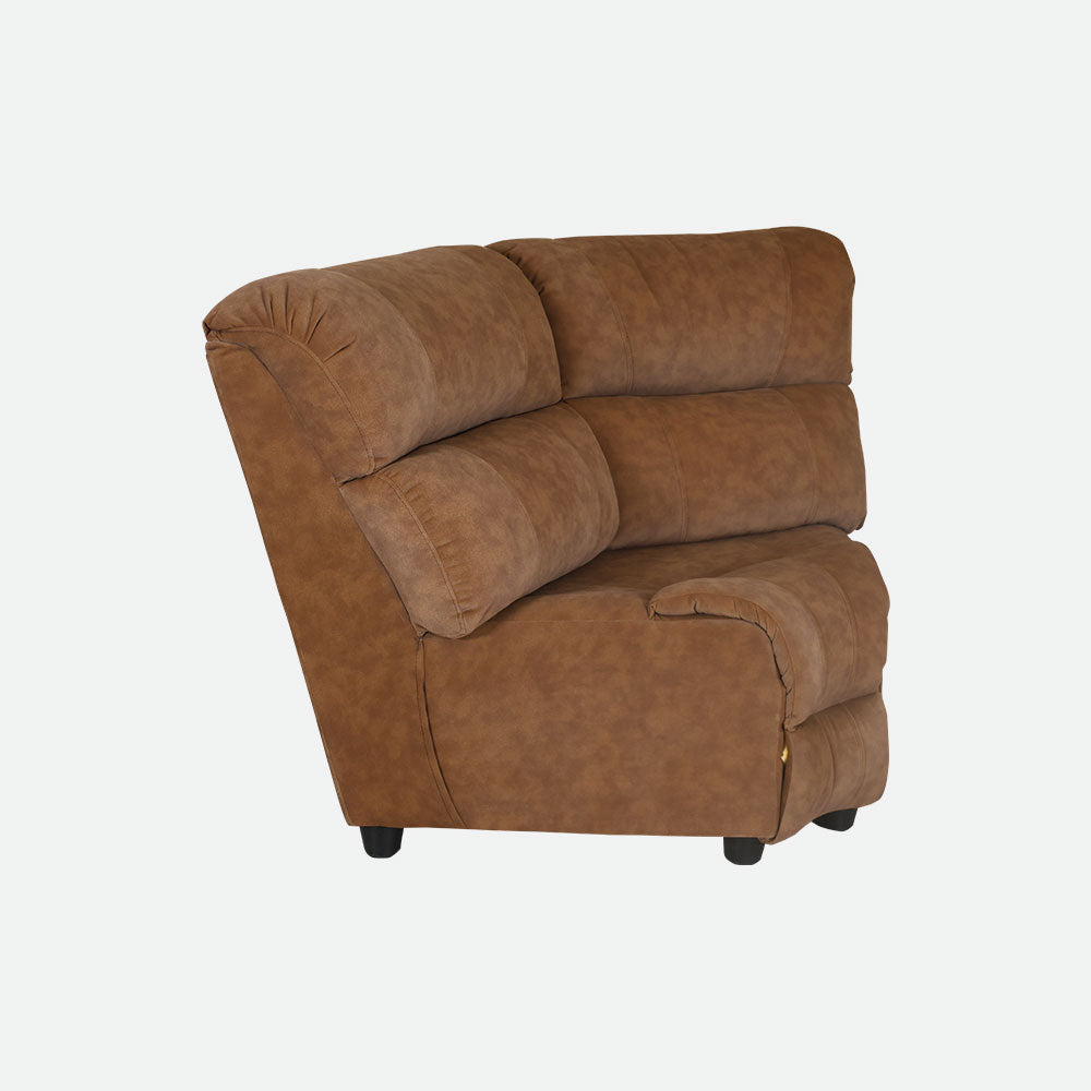 MAARK CORNER MANUAL RECLINER FABRIC SOFA 5 SEATER WITH DIWAN F211