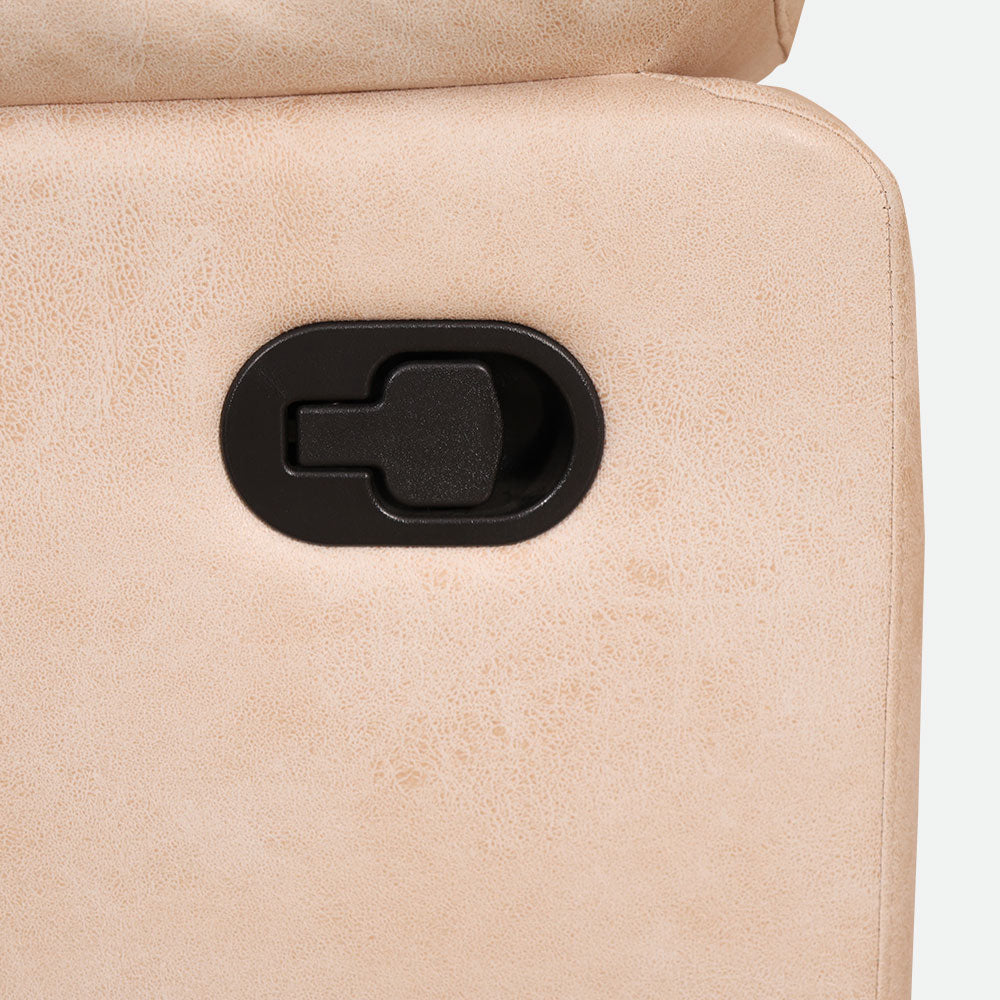 MAARK MANUAL RECLINER FABRIC SOFA SET (3R+1R+1R) S0123 WHITE COLOUR HT