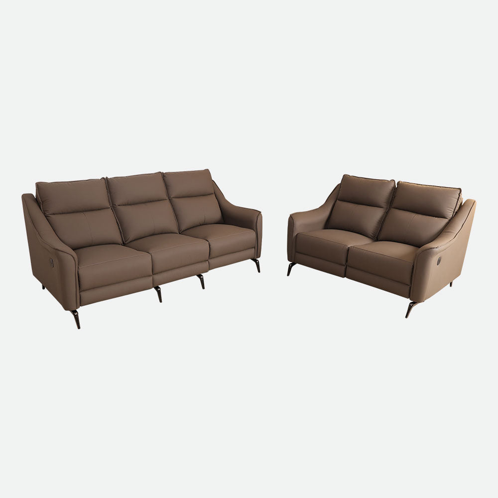 MAARK MOTORIZED RECLINER LEATHERETTE SOFA SET (3R+2R) RAFELE
