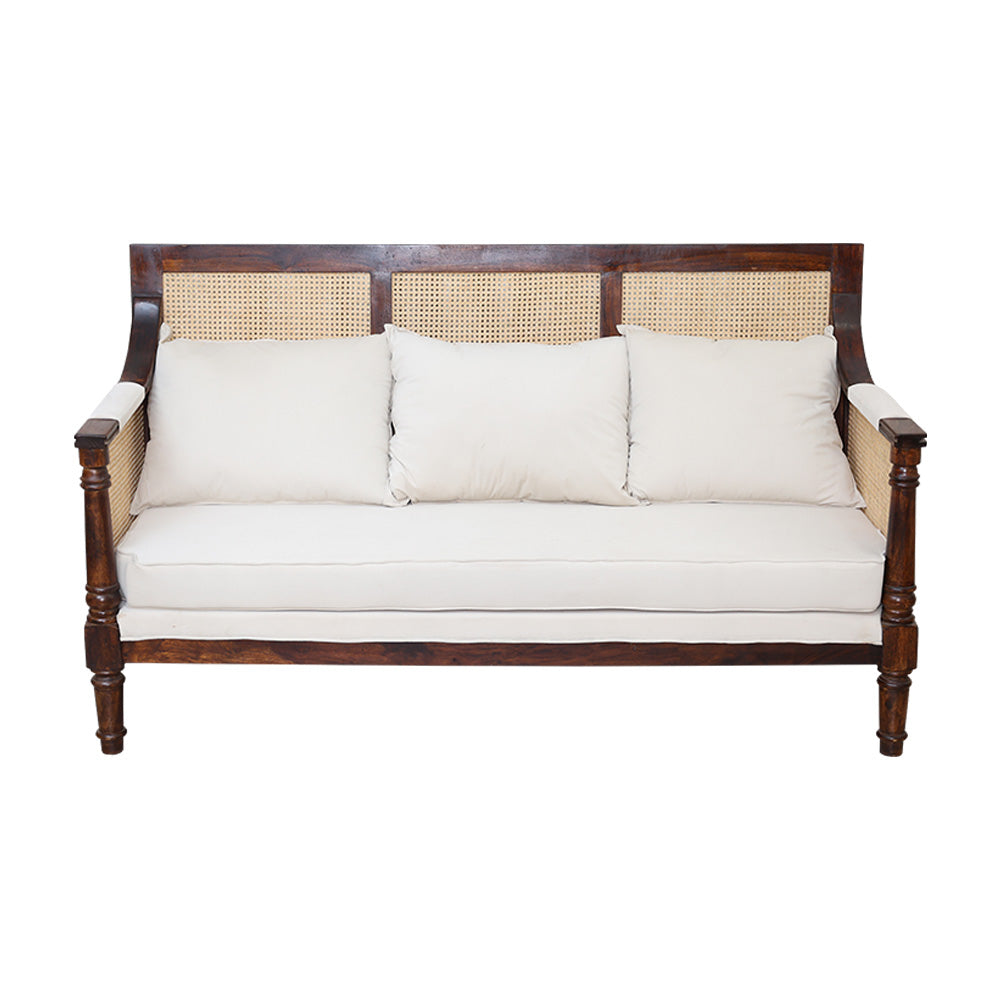 MAARK SHEESHAM WOOD SOFA SET WITH COFFEE TABLE (3+1+1) KENWOOD