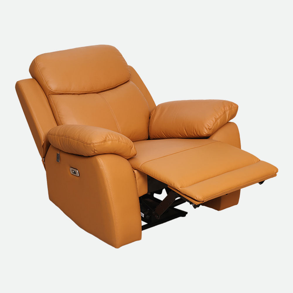 MAARK MOTORIZED RECLINER LEATHER SOFA SET (3R+2R+1R) 1406-TAN HT