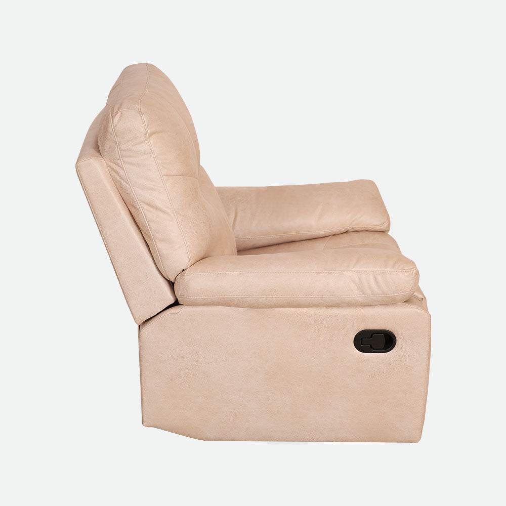 MAARK MANUAL RECLINER FABRIC SOFA SET (3R+1R+1R) S0123 WHITE COLOUR HT