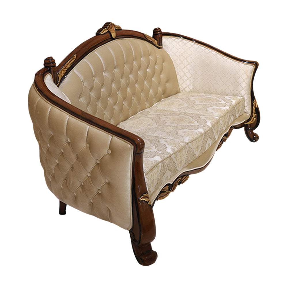 MAARK PALACE SOFA SET (3+2+2+1+1)WHITE GOLD BF