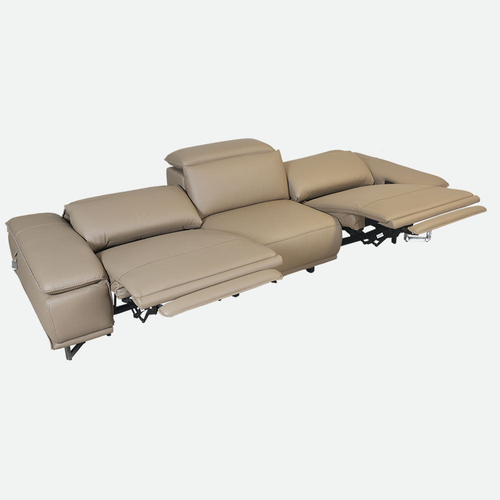 MAARK MOTORIZED RECLINER LEATHER SOFA SET (3R+2R) 2310 CAPPUCINO COLOUR HT