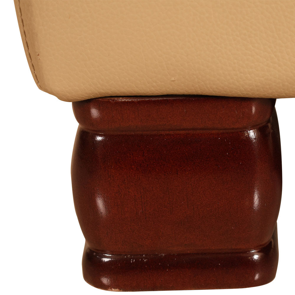 MAARK LEATHERETTE CORNER SOFA 5 SEATER DOMINGO MOCHA COLOUR HT