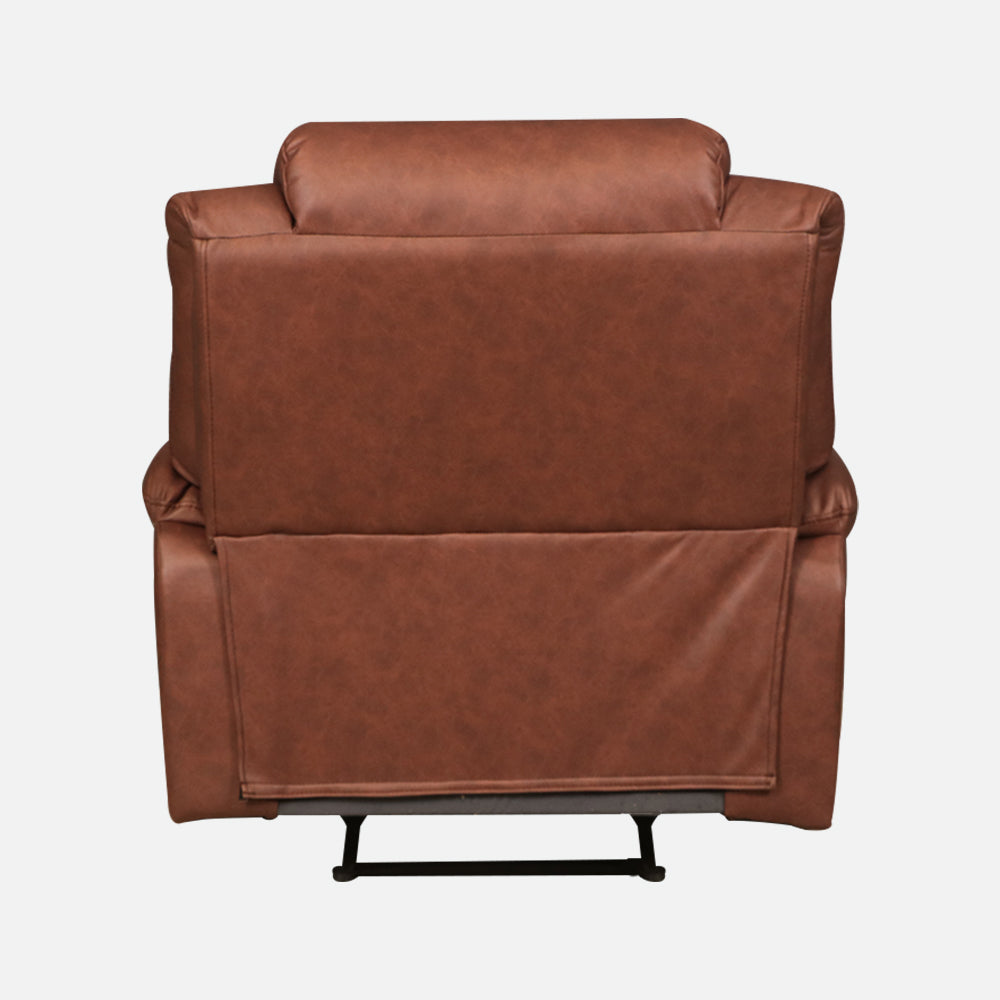 MAARK MANUAL RECLINER FABRIC SOFA SET (3+1R+1R)  MAGILCHI BROWN COLOUR