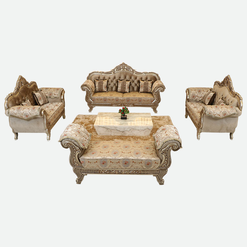 MAARK PALACE SOFA SET (3+2+2+SETTY) GAMLEVALA BF
