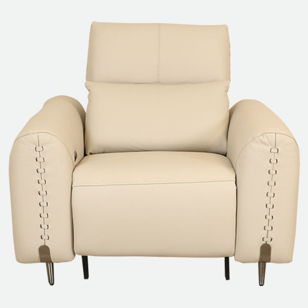 MAARK MOTORIZED RECLINER LEATHER SOFA SET (3R+2R+1R) 2A08-6194-15 BEIGE COLOUR HT