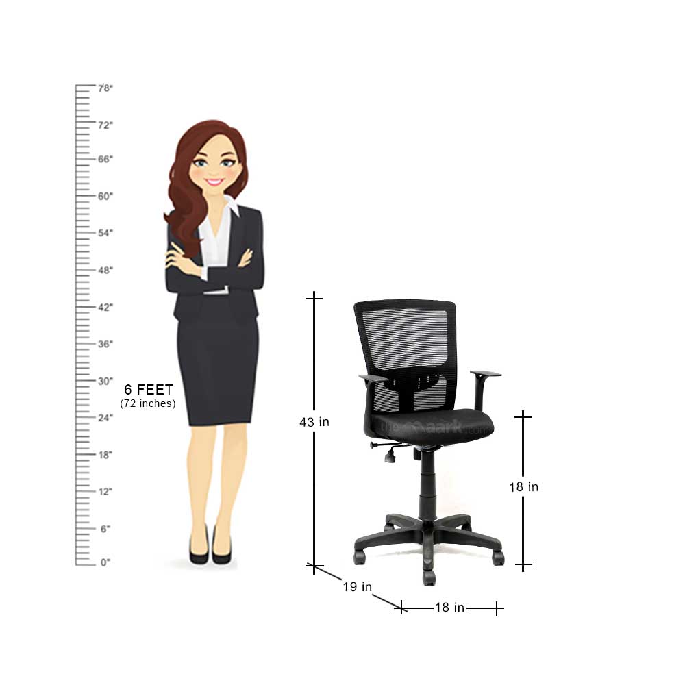 MAARK HIGH BACK OFFICE CHAIR SPENCER MESH CHAIR LT