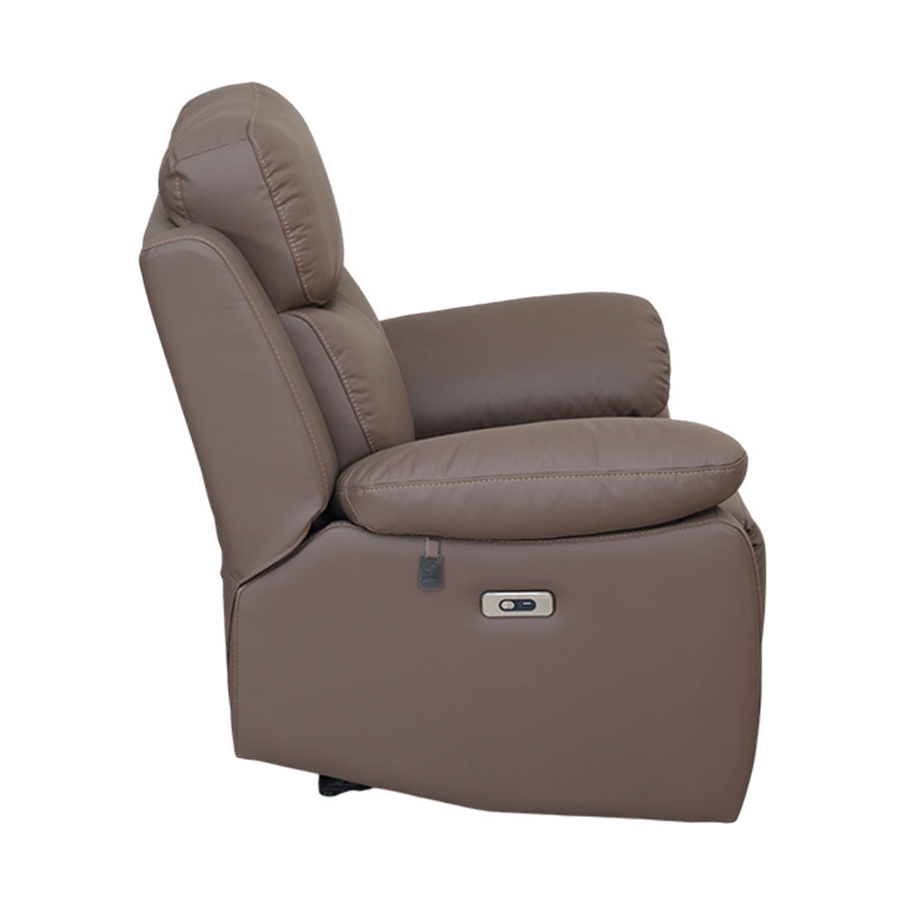 MAARK MOTORIZED RECLINER LEATHER SOFA SET (3R+2R+1R) 1406-CAMEL HT