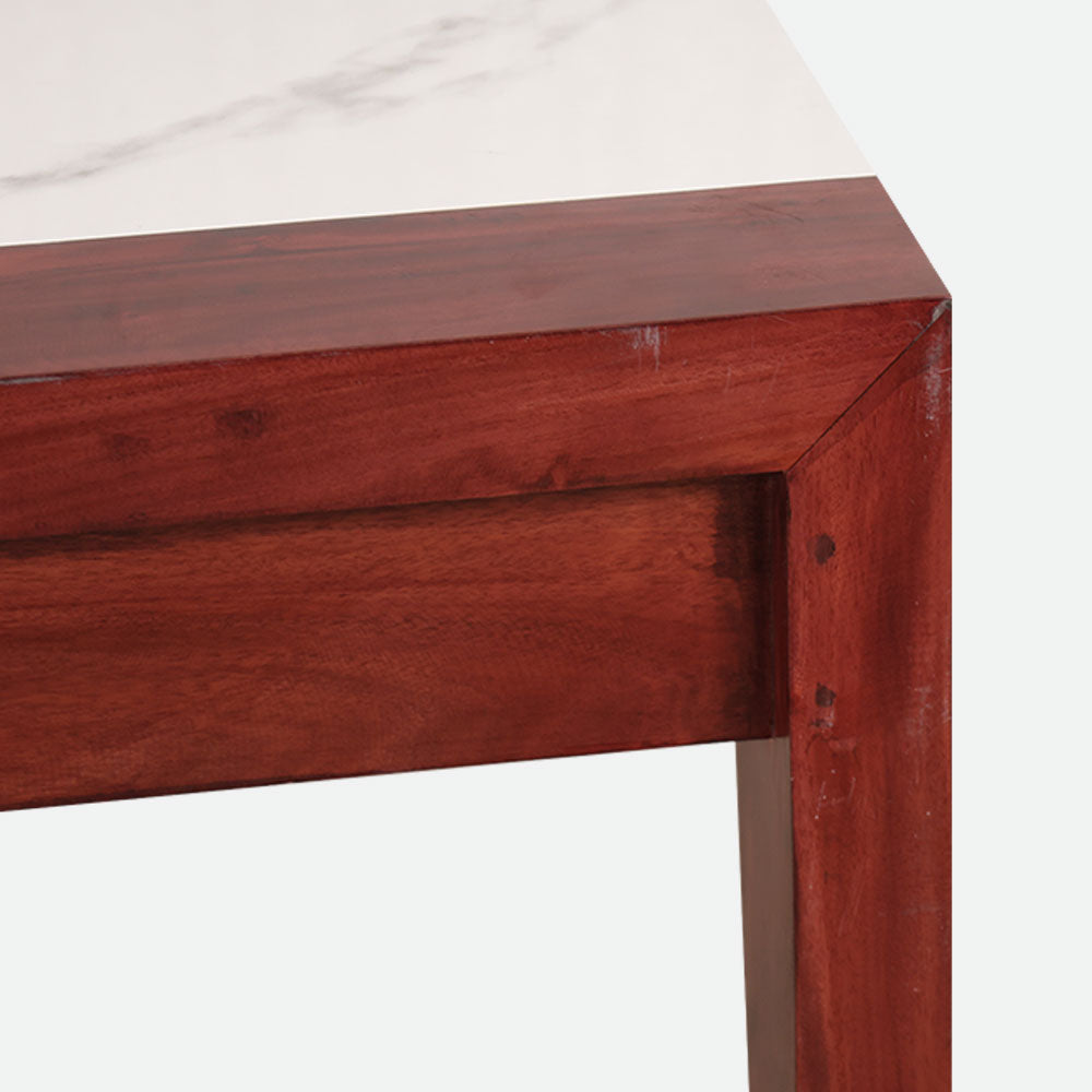 MAARK MARBLE TOP 4 SEATER DINING SET 4*2.75 (1+2+BENCH) MIYANS TT