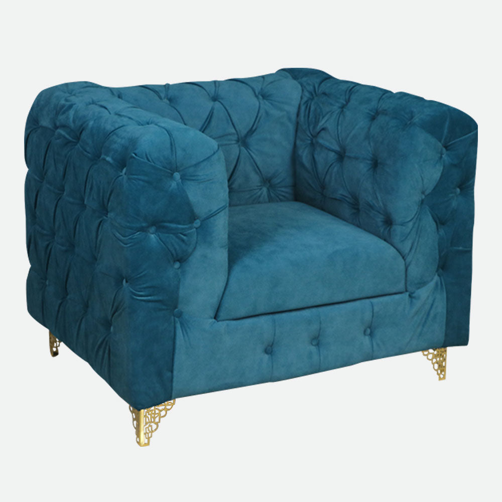 MAARK FABRIC SOFA SET (3+1+1) 912 BLUE COLOUR