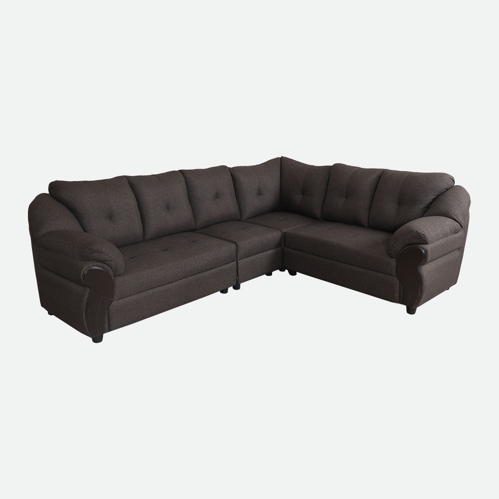 MAARK FABRIC CORNER SOFA 5 SEATER ROMANTIC