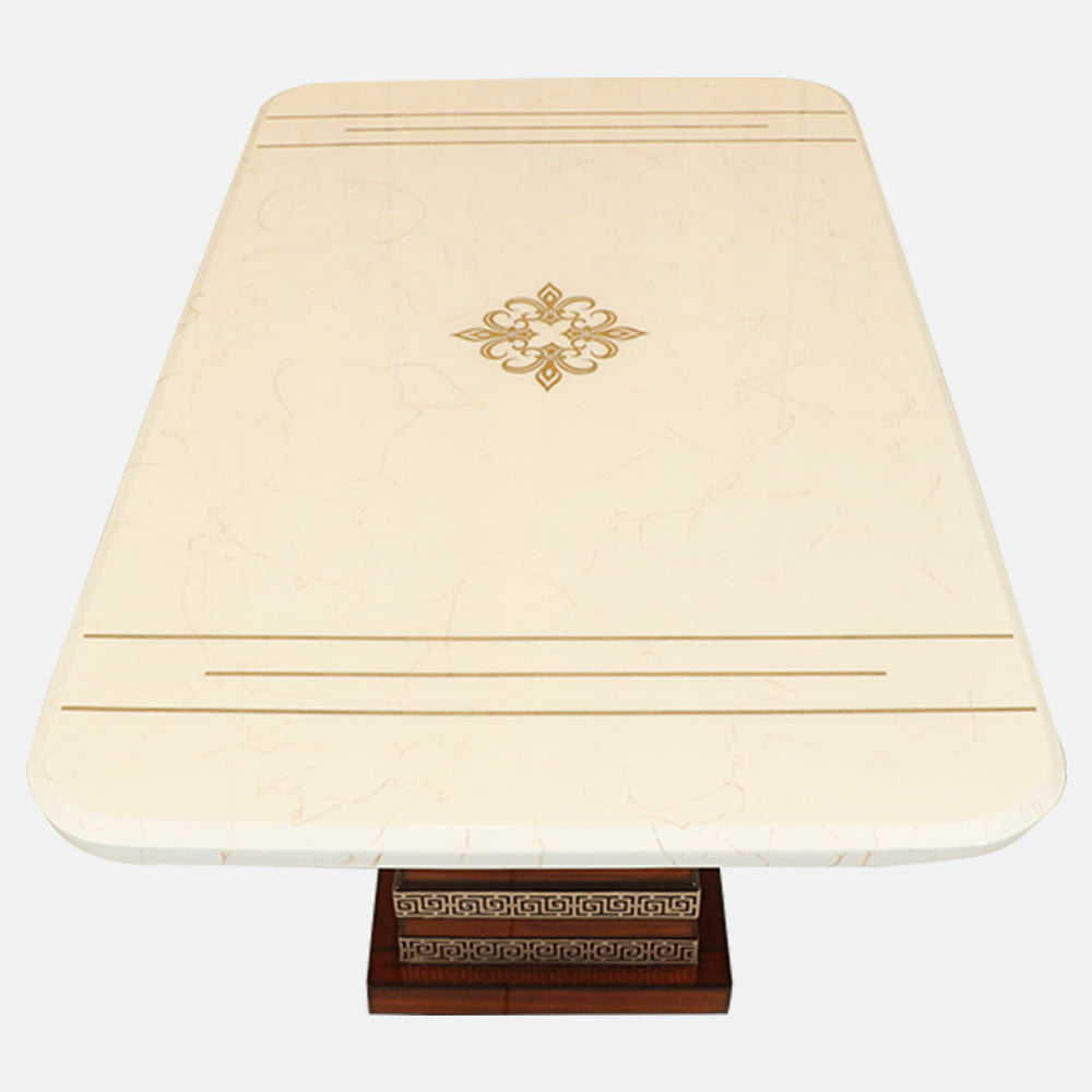 MAARK MARBLE TOP 6 SEATER DINING SET 6030 TD