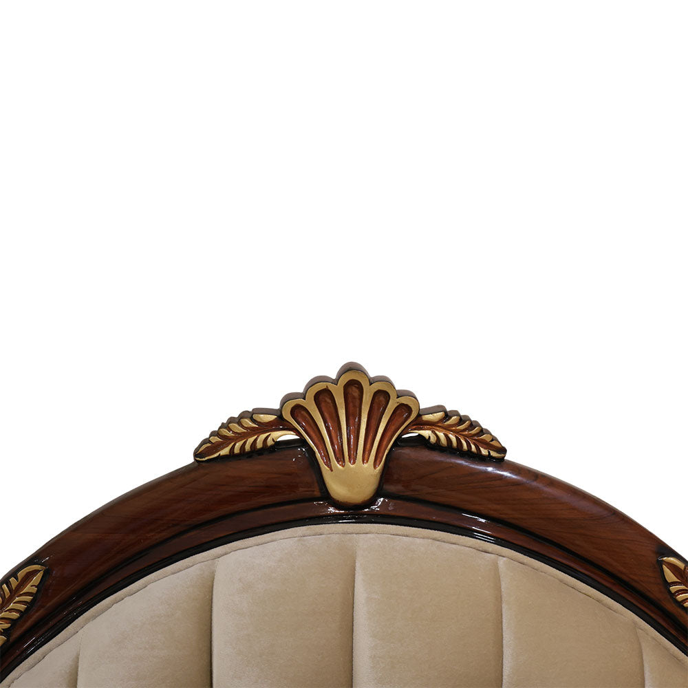 MAARK PALACE SOFA SET (3+2+2+1+1)WHITE GOLD BF