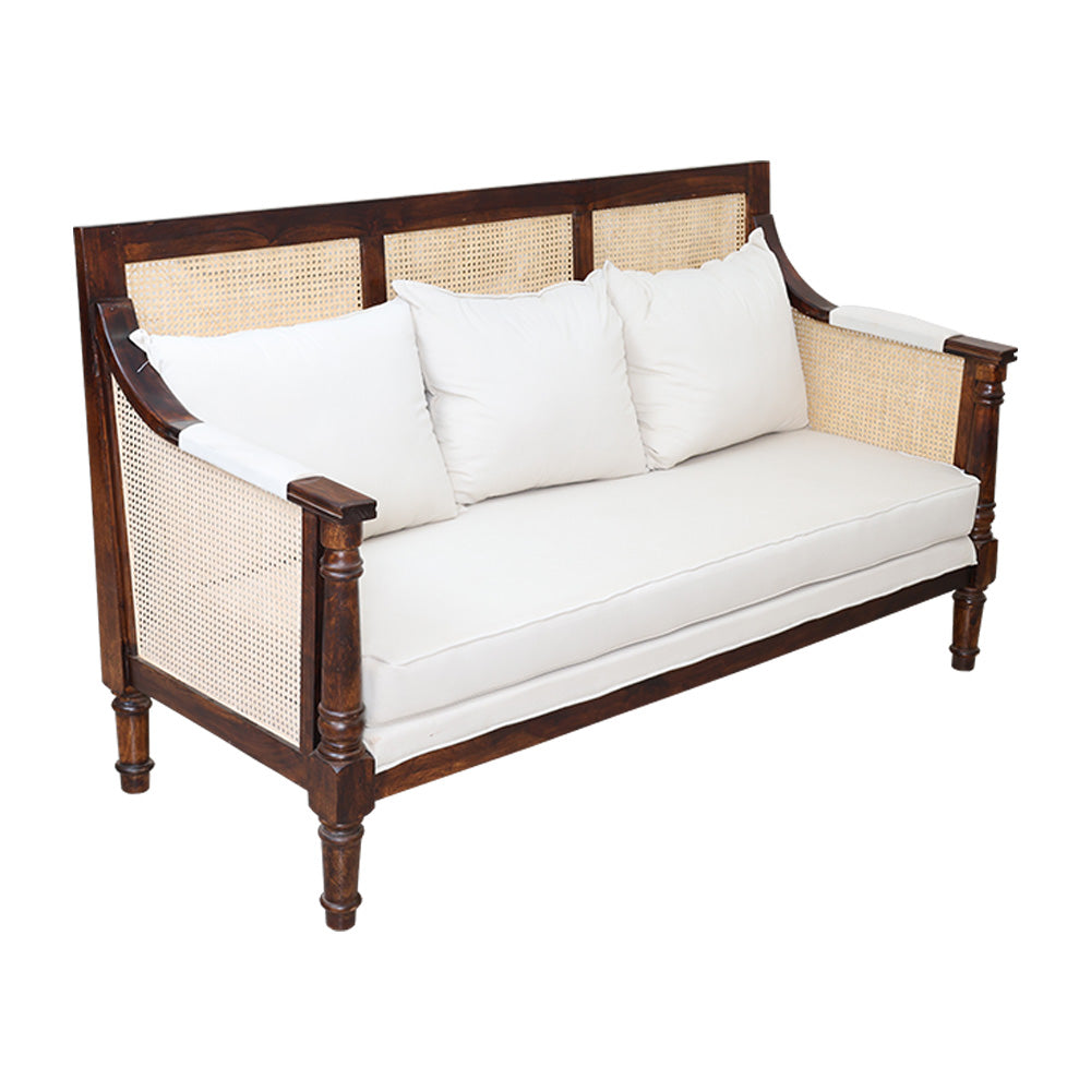MAARK SHEESHAM WOOD SOFA SET WITH COFFEE TABLE (3+1+1) KENWOOD