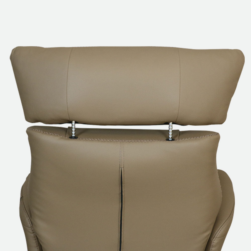 MAARK MOTORIZED RECLINER LEATHER SOFA SINGLE SEATER 76-6194-18 CAPACINO COLOUR HT