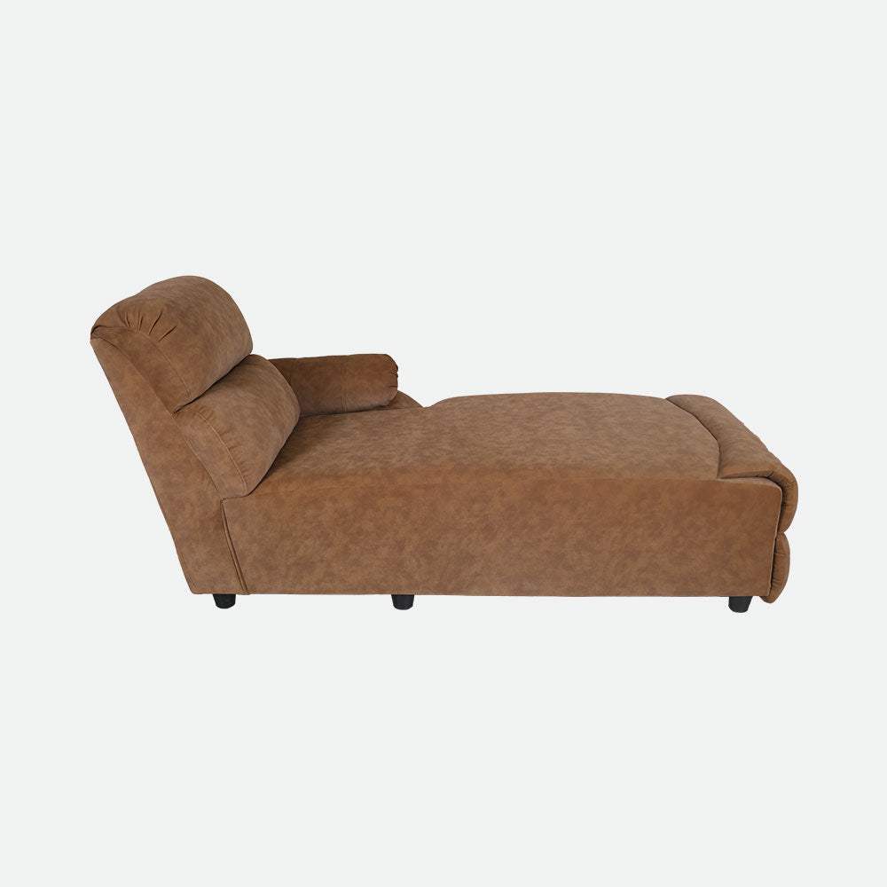 MAARK CORNER MANUAL RECLINER FABRIC SOFA 5 SEATER WITH DIWAN F211