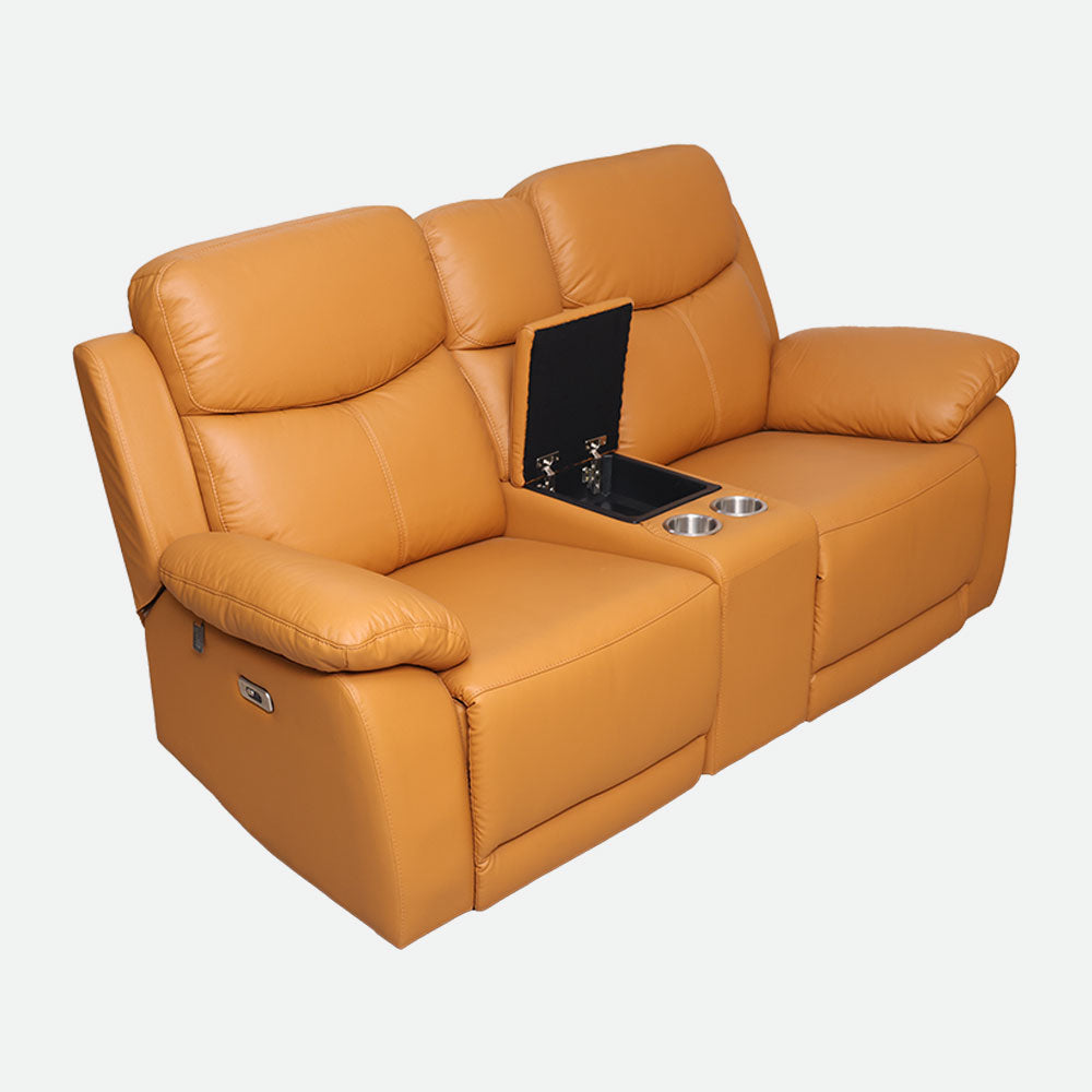 MAARK MOTORIZED RECLINER LEATHER SOFA SET (3R+2R+1R) 1406-TAN HT
