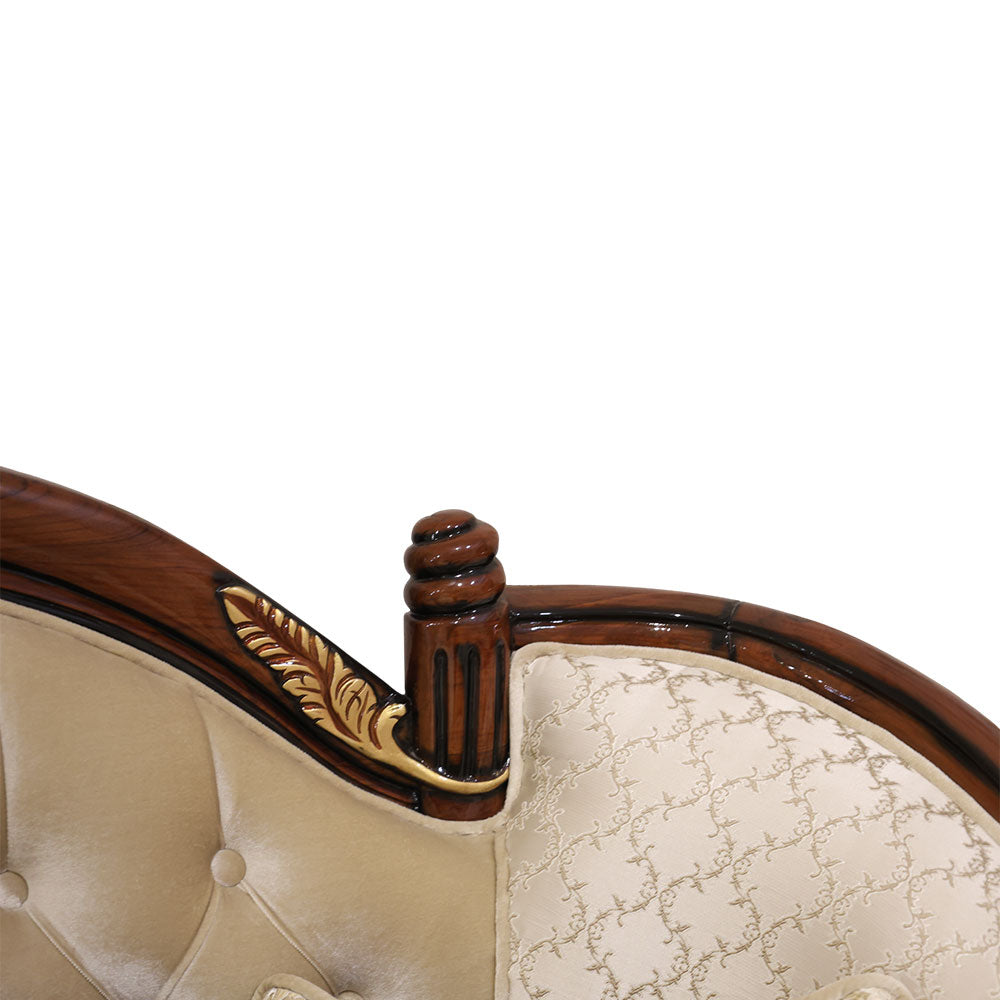 MAARK PALACE SOFA SET (3+2+2+1+1)WHITE GOLD BF