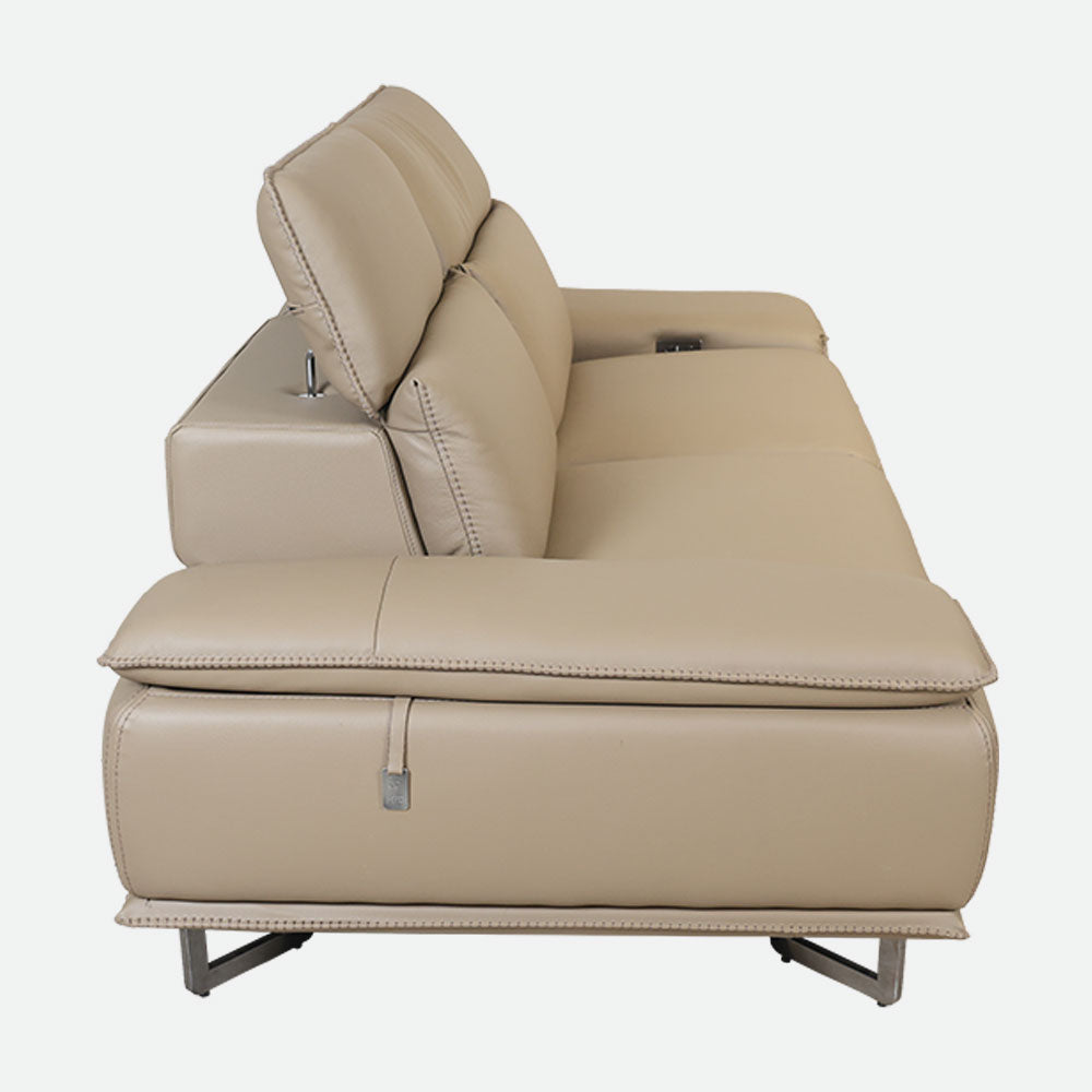 MAARK MOTORIZED RECLINER LEATHER SOFA SET (3R+2R) 2310 CAPPUCINO COLOUR HT