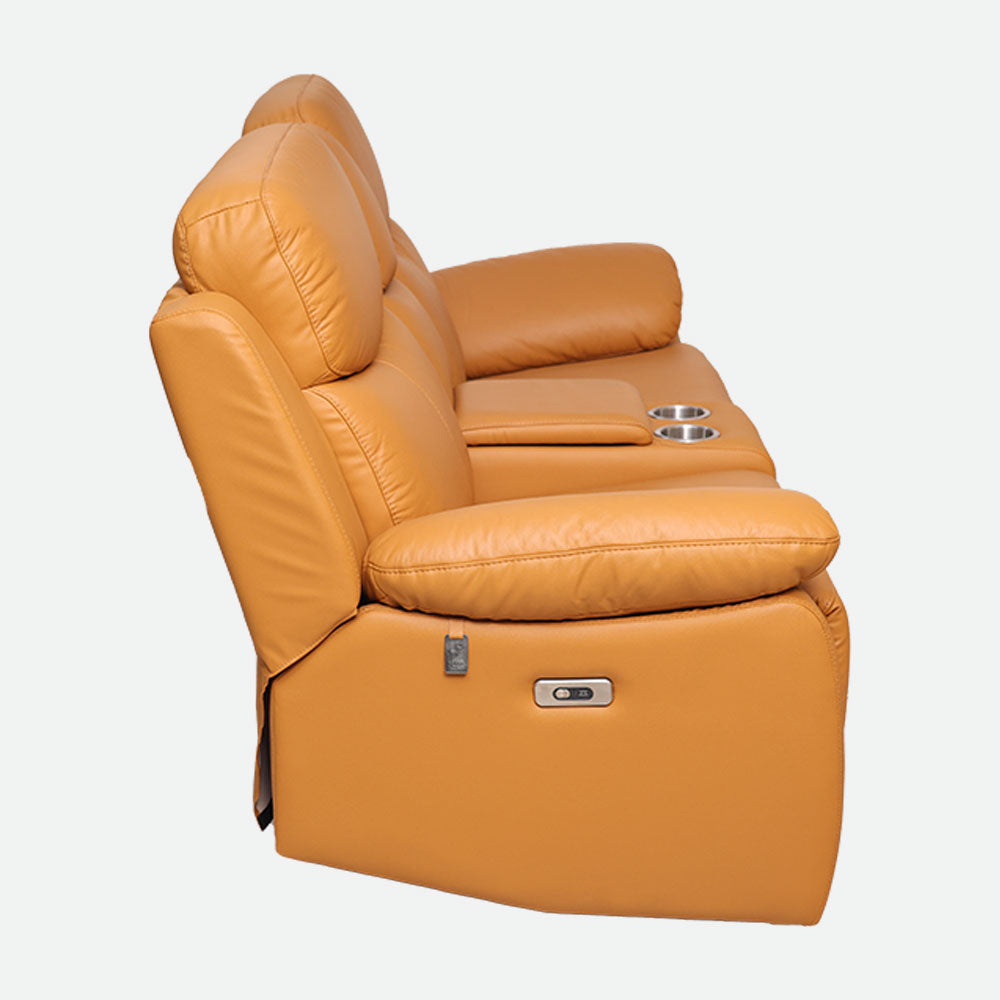 MAARK MOTORIZED RECLINER LEATHER SOFA SET (3R+2R+1R) 1406-TAN HT