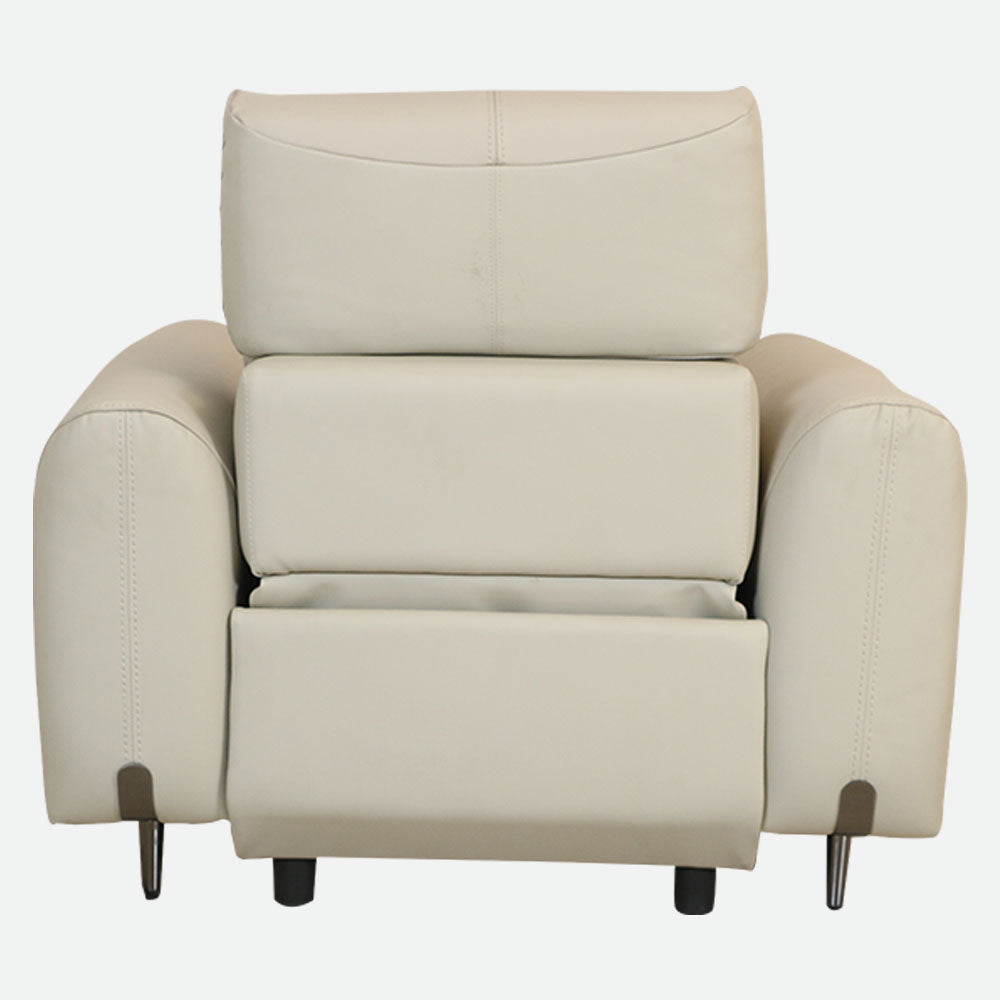 MAARK MOTORIZED RECLINER LEATHER SOFA SET (3R+2R+1R) 2A08-6194-15 BEIGE COLOUR HT
