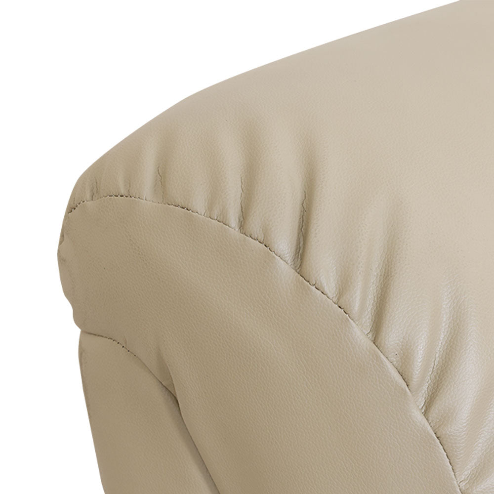 MAARK LEATHERETTE CORNER SOFA 5 SEATER DEMOS MOCHA COLOUR HT