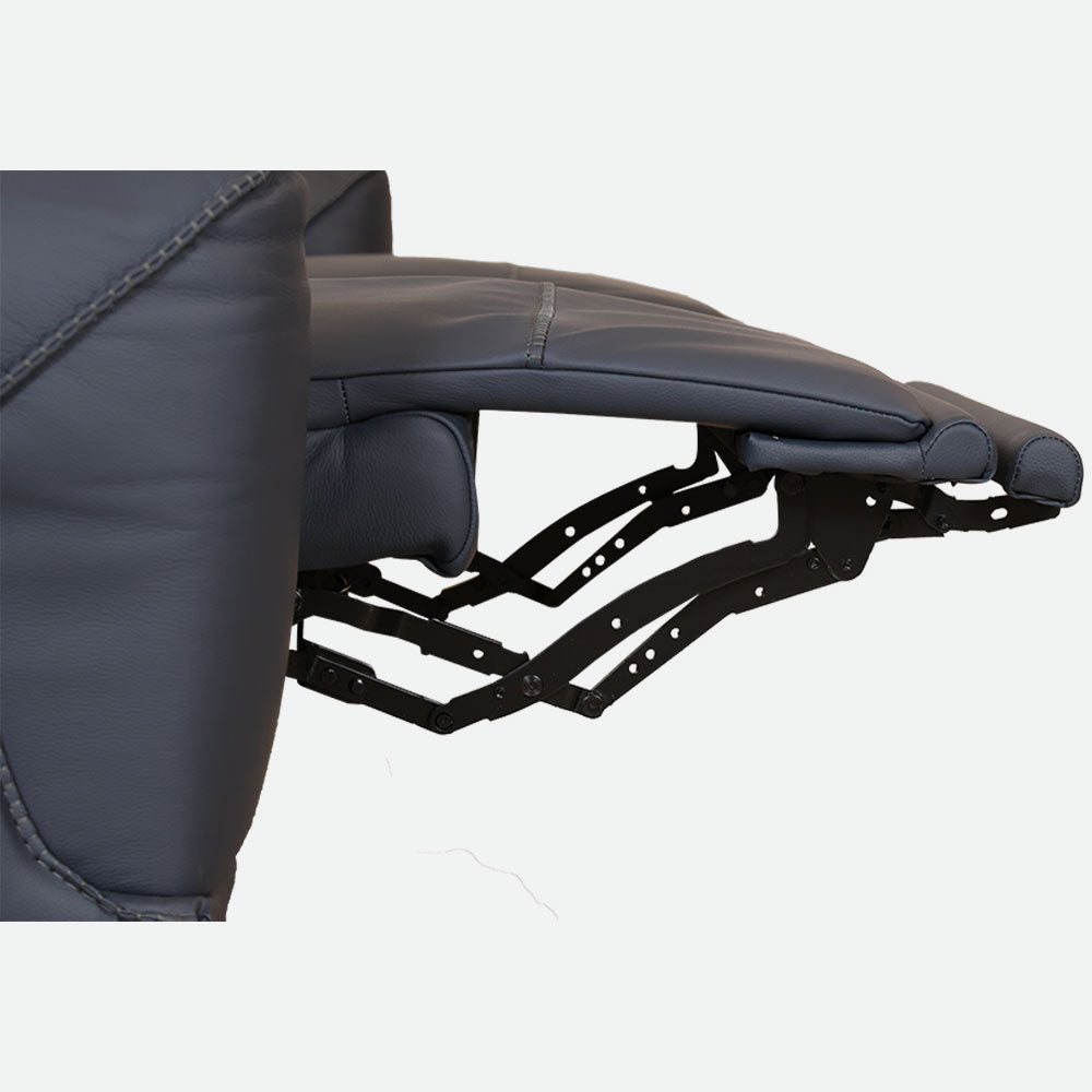 MAARK MOTORIZED RECLINER LEATHER SOFA SET (3R+2R) 2002 D.BLUE COLOUR HT