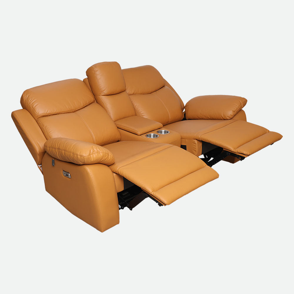 MAARK MOTORIZED RECLINER LEATHER SOFA SET (3R+2R+1R) 1406-TAN HT
