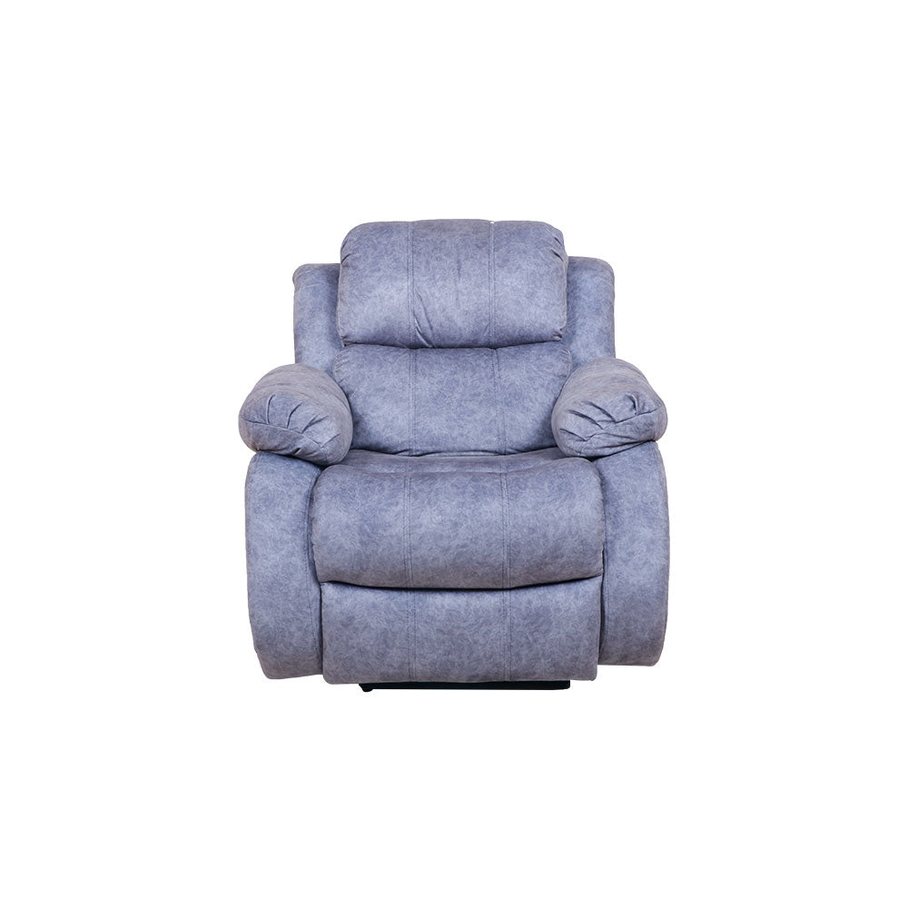 MAARK MANUAL RECLINER FABRIC SOFA SINGLE SEATER F211 GRAY COLOUR