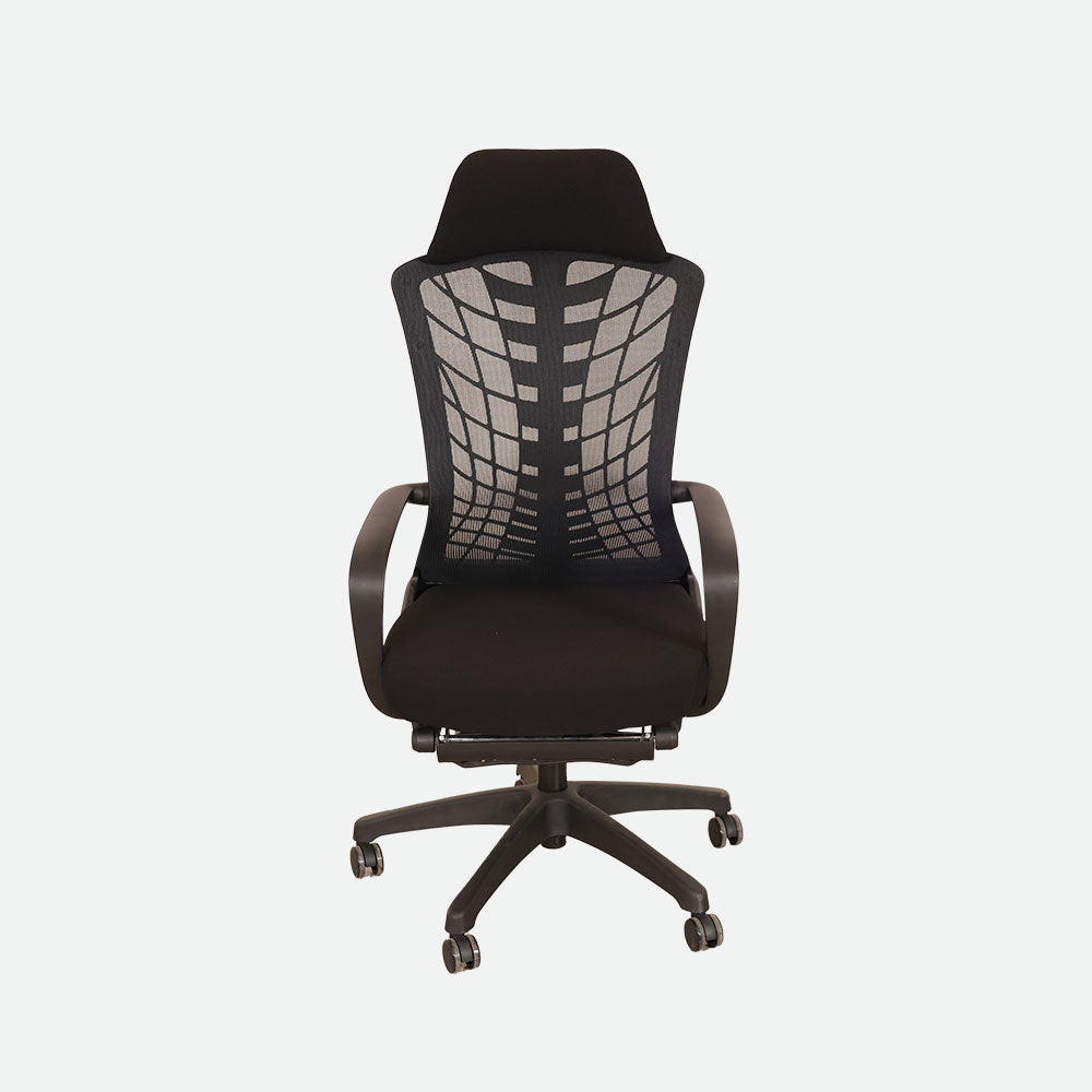 MAARK HIGH BACK OFFICE CHAIR WITH FOOTREST WY -25 BLACK COLOUR SS
