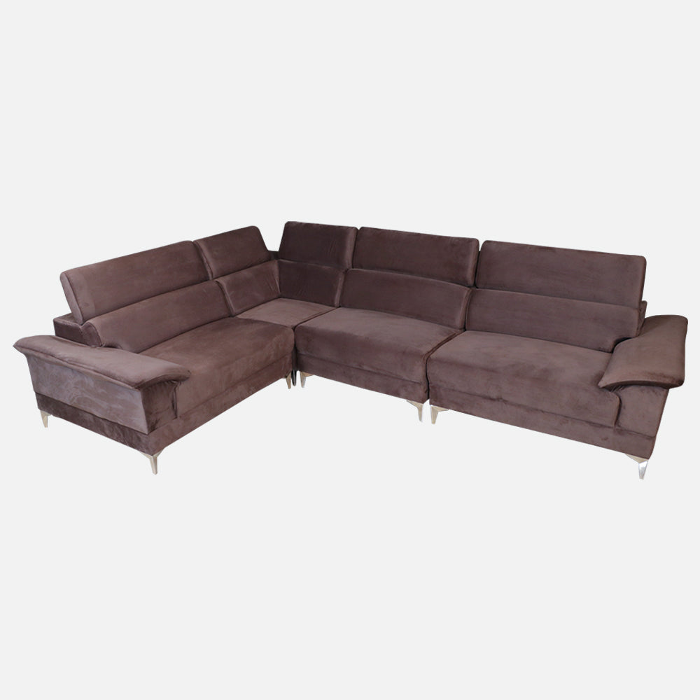 MAARK FABRIC CORNER SOFA 6 SEATER ROYCE