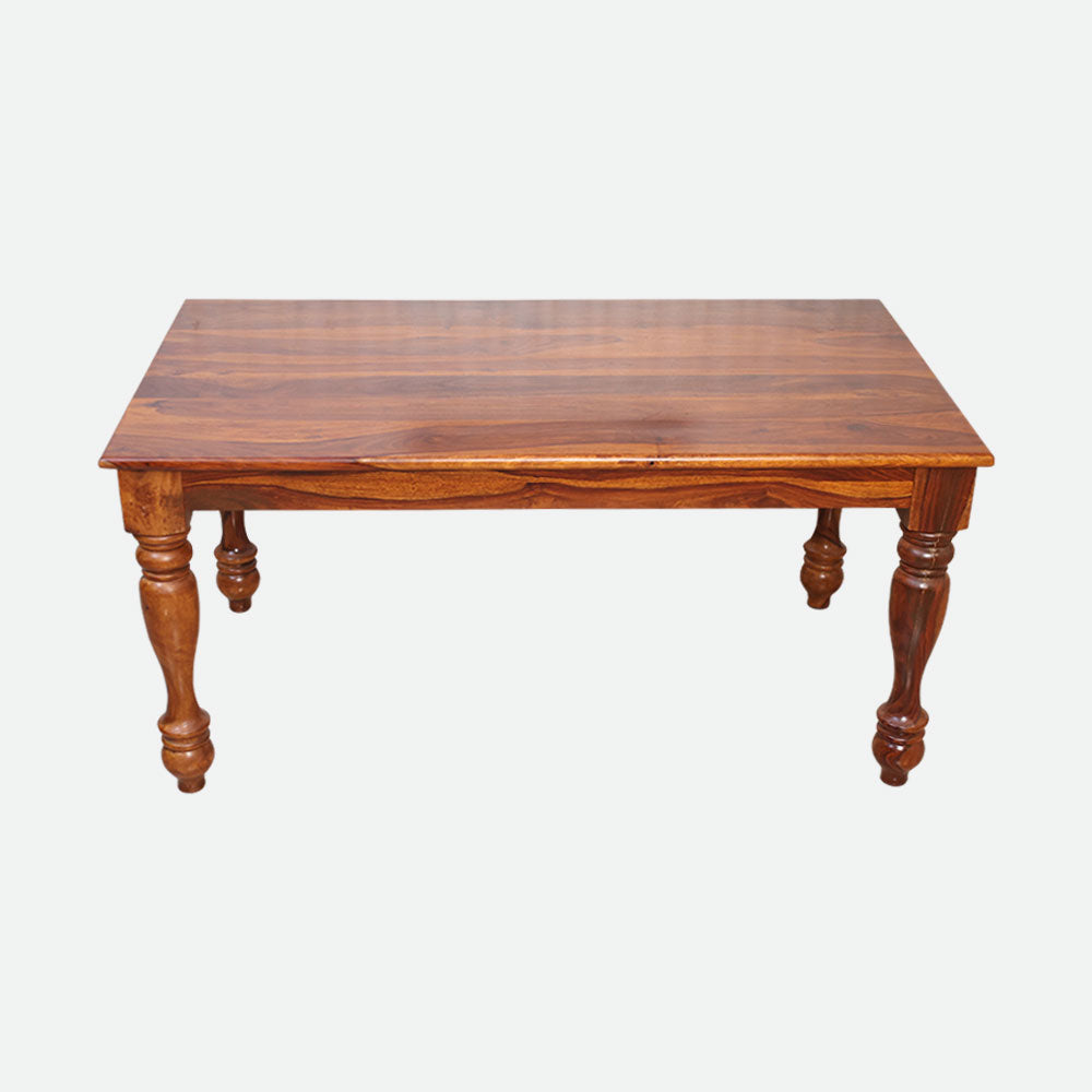 MAARK SHEESHAM WOOD 4 SEATER DINING SET (5.25*3) 1158 NATURAL FINISH  SV