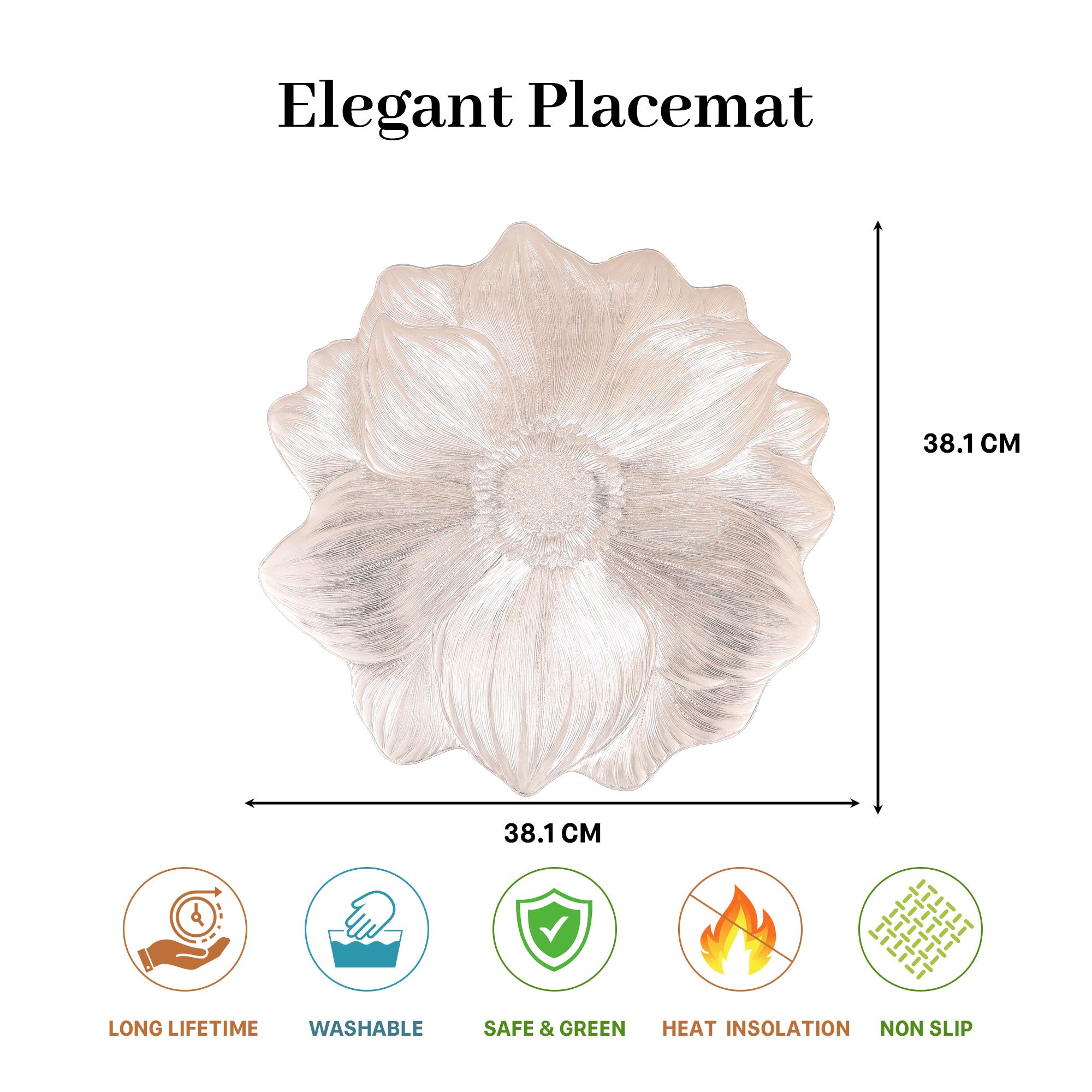 MAARK LEATHER PLACE MAT ROUND @18% CC