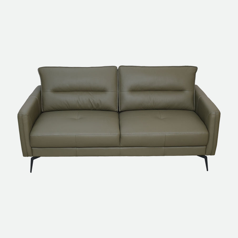 MAARK LEATHER SOFA SET (3+2) 6041 OLIVE GREEN ML