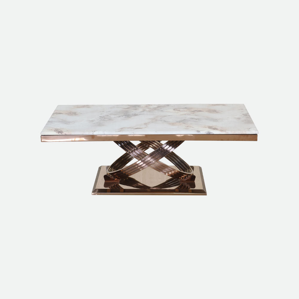 MAARK MARBLE TOP COFFEE TABLE CTM-W42 HT