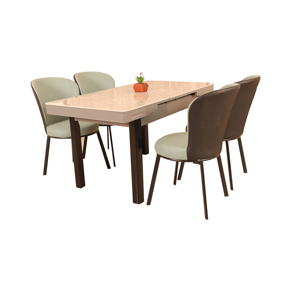 MAARK MARBLE TOP 4 SEATER DINING SET C32-203 HT